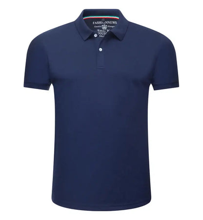 Men’s Short Sleeve Polo Shirt – Solid Color, Breathable & Comfortable