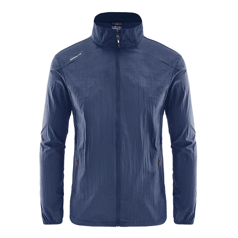 Men’s Ultra-Light Windbreaker Jacket – UV Sun Protection Coat for Travel, Camping, Cycling, Fishing & Hiking Wear