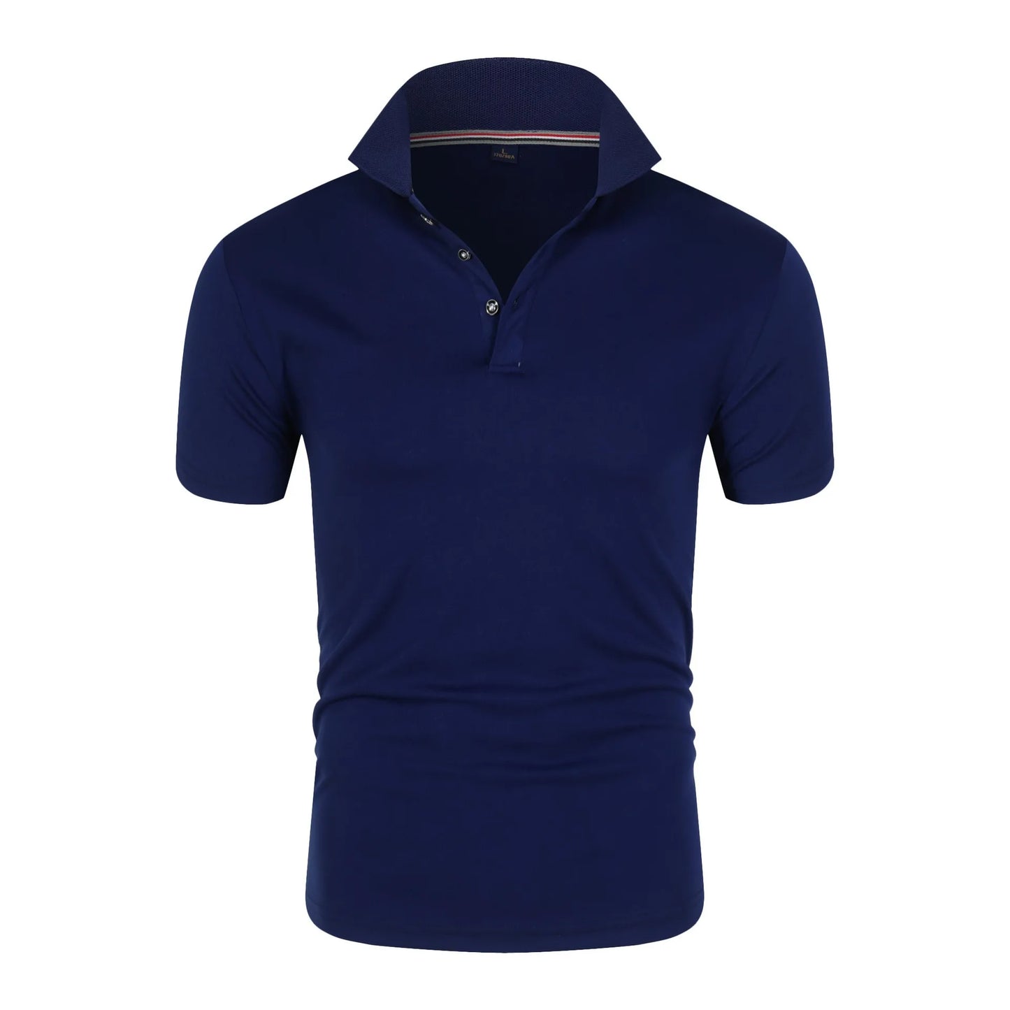 Men’s Solid Color Polo Shirt – Short Sleeve, Lightweight Summer Top