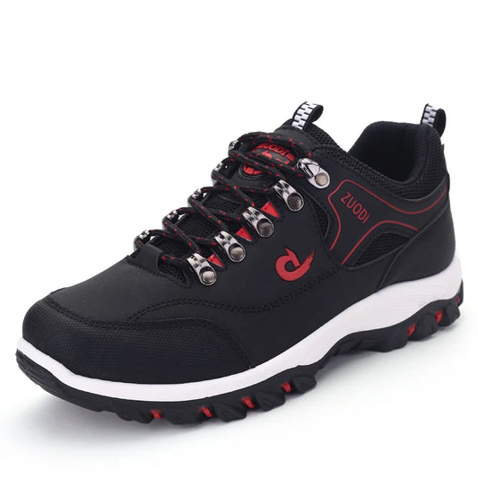 Men’s Leather Casual Sneakers – Lightweight Walking & Tennis Shoes