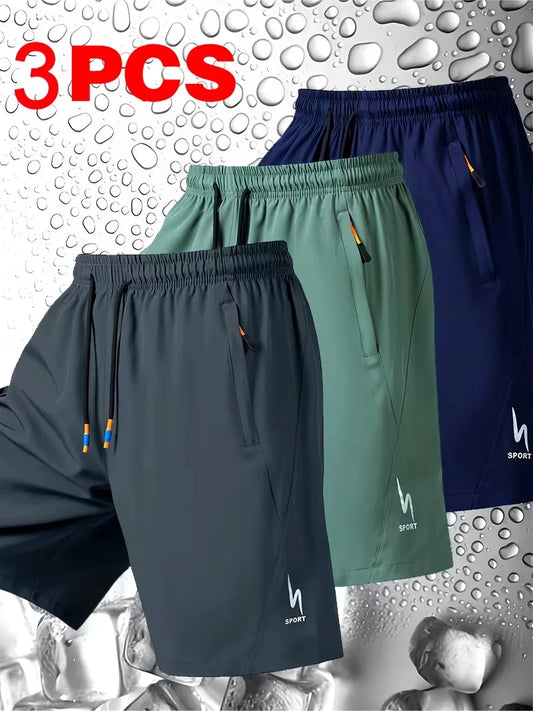 Men’s Summer Sports Shorts – Breathable, Elastic Waist, Comfortable Fit