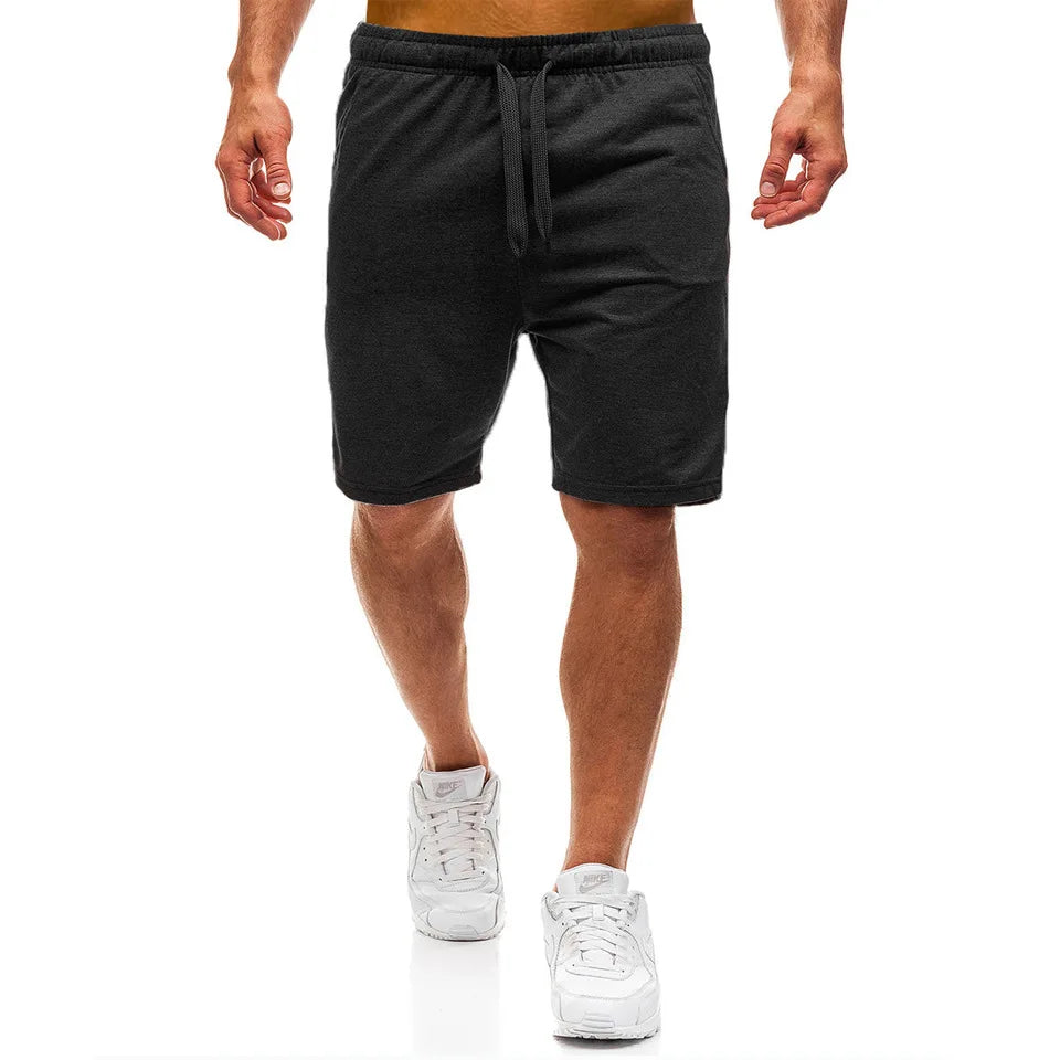 New Mens cross-border sports pants men's casual jogging shorts elastic fitness pants cropped pants M-4XL Men