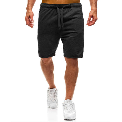 New Mens cross-border sports pants men's casual jogging shorts elastic fitness pants cropped pants M-4XL Men